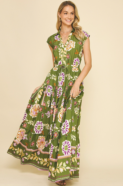 Michelle Dress -- Olive