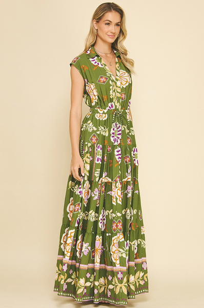 Michelle Dress -- Olive