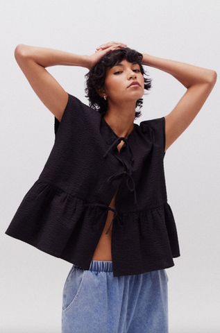 Cleo Top -- Black
