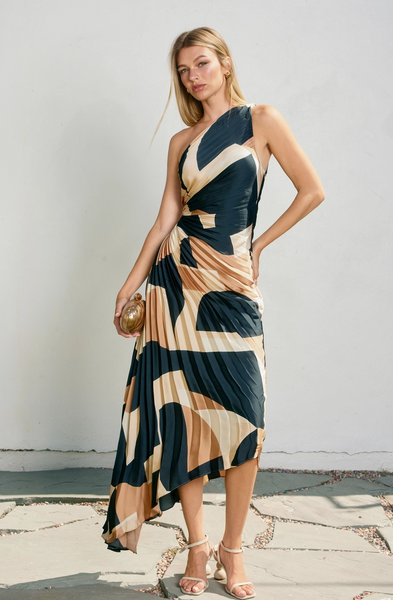 First Class Dress -- Midnight Taupe