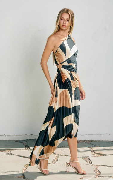 First Class Dress -- Midnight Taupe
