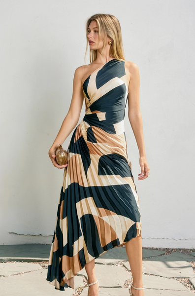 First Class Dress -- Midnight Taupe