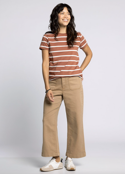 Asher Tee -- Brown White