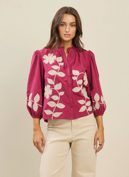 Harper Top -- Magenta