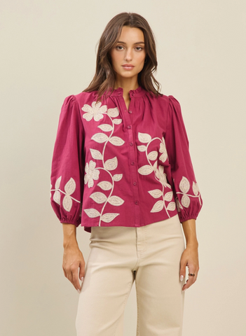 Harper Top -- Magenta