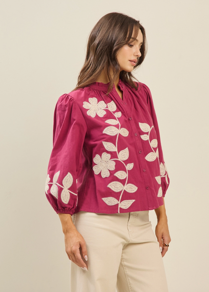 Harper Top -- Magenta