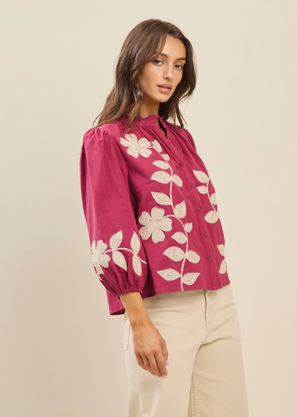 Harper Top -- Magenta