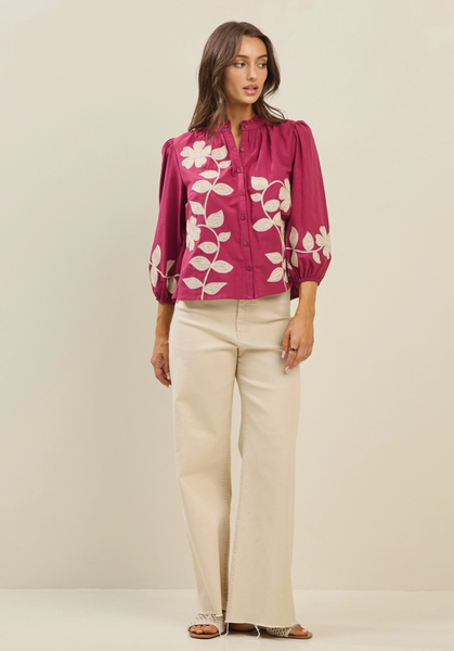 Harper Top -- Magenta