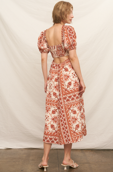 August Dress -- Rust