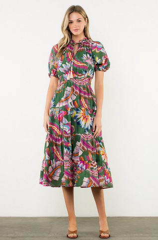 Aubri Dress -- Green