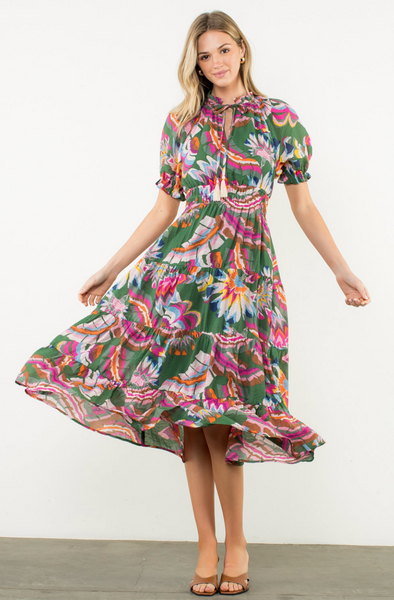 Aubri Dress -- Green