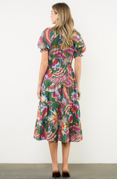 Aubri Dress -- Green