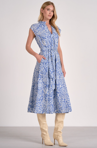 Acorn Dress -- Blue