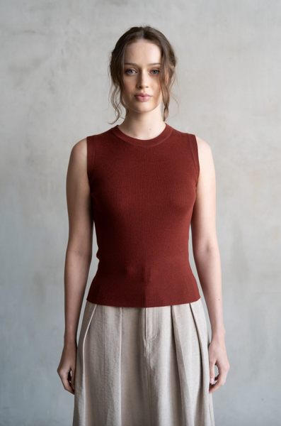 Paloma Top -- Brick