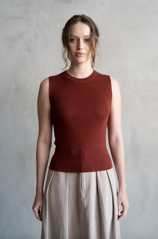 Paloma Top -- Brick