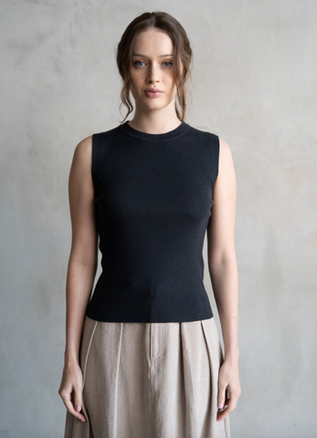 Paloma Top -- Charcoal