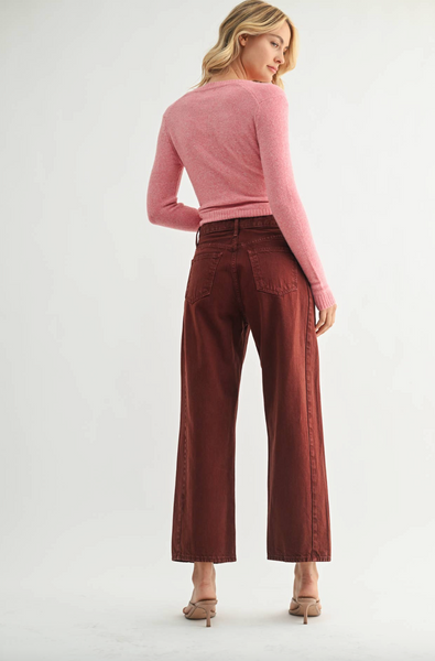 Barrel Jean Twist -- Cinnamon