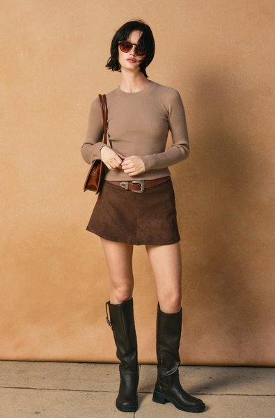 Anything Goes Top -- Taupe
