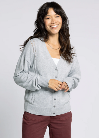 Gabby Cardigan -- Smoked Pearl
