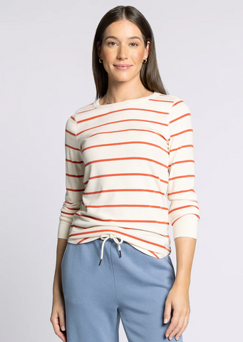 Stacy Top -- Off White Chili