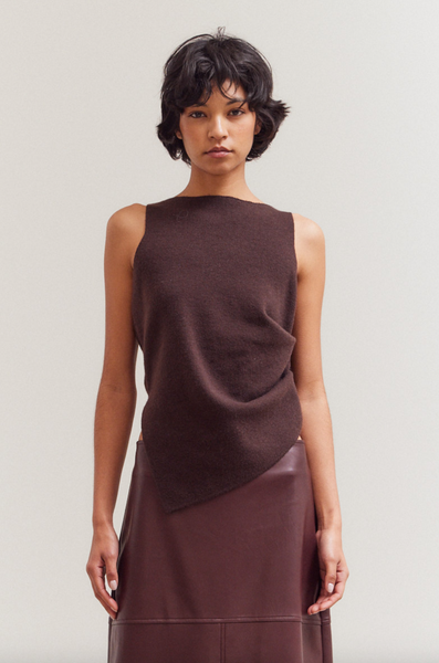 Contemporary Top -- Brown