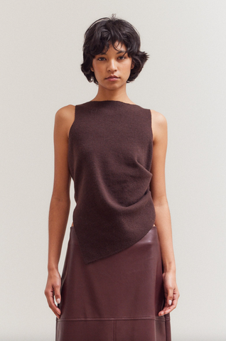 Contemporary Top -- Brown