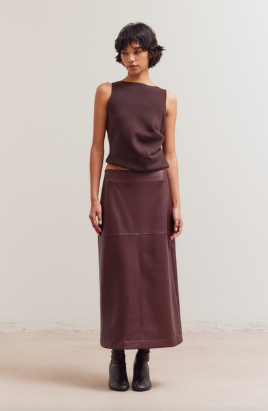 Contemporary Top -- Brown