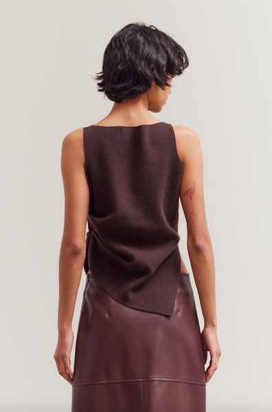 Contemporary Top -- Brown
