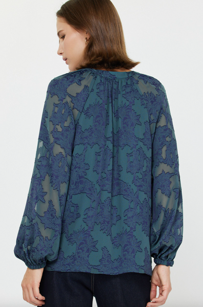 Niki Top -- Teal Navy