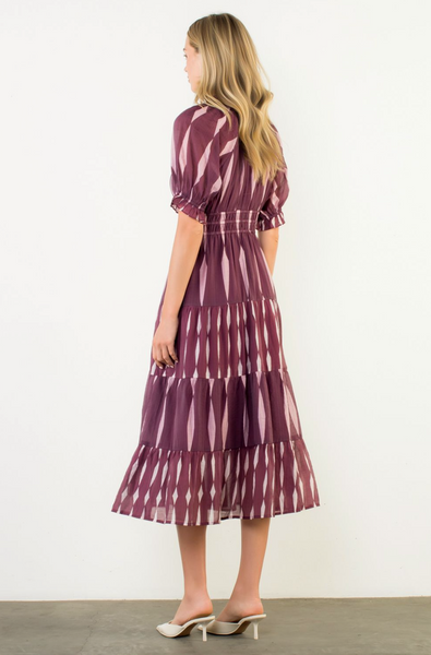 Katie Dress -- Burgundy