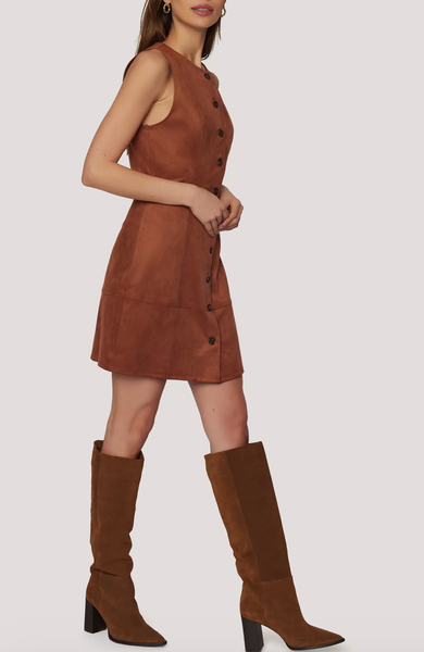 Regal Poise Dress -- Coffee