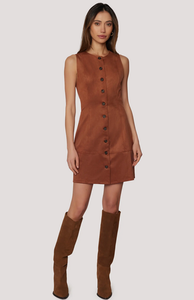 Regal Poise Dress -- Coffee
