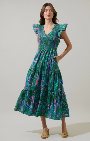 Sunfire Dress -- Vesper Floral