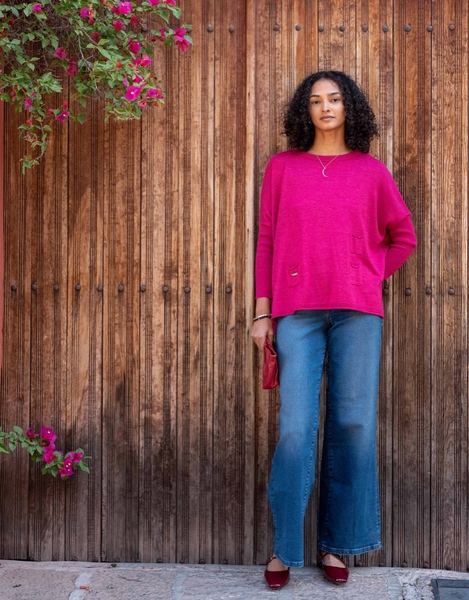 Catalina Sweater -- Dragonfruit