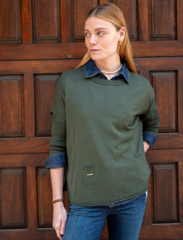 Catalina Sweater -- Deep Emerald