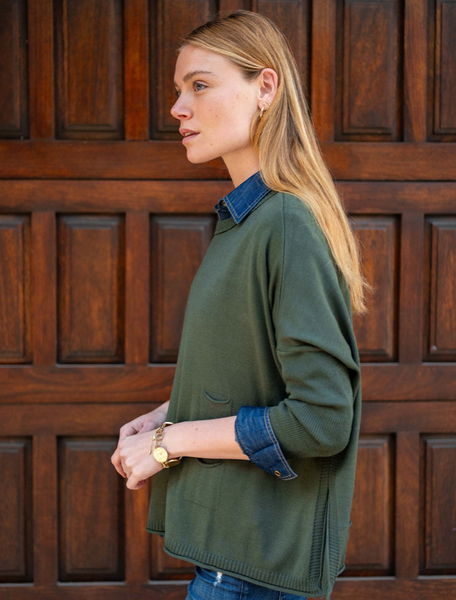 Catalina Sweater -- Deep Emerald