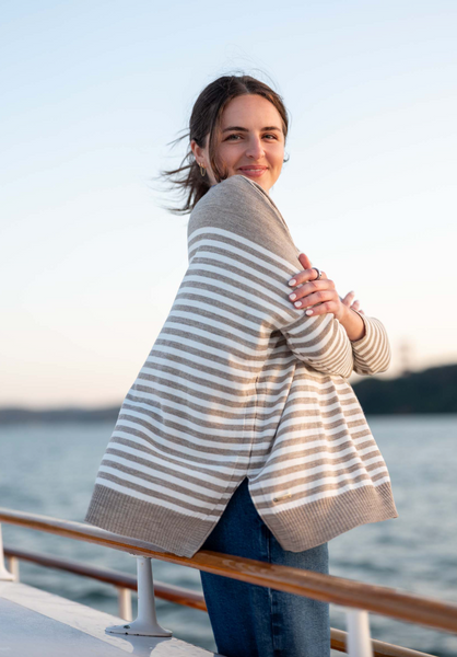 Catalina Modern Sweater -- Driftwood/Natural