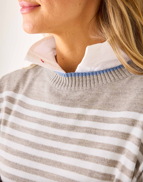 Catalina Modern Sweater -- Driftwood/Natural