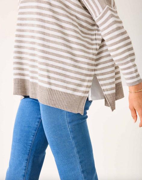 Catalina Modern Sweater -- Driftwood/Natural