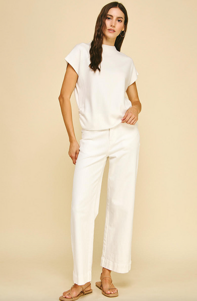 Domino Top -- Off White