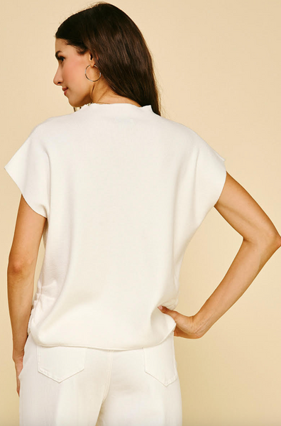Domino Top -- Off White