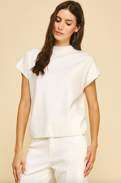 Domino Top -- Off White