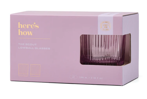 Scout Lowball Glass - Lilac
