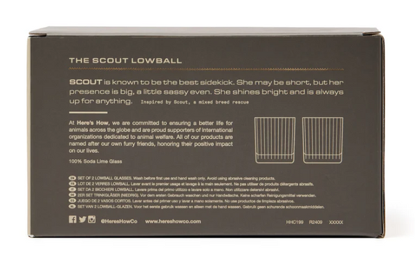 Scout Lowball Glass - Smoke