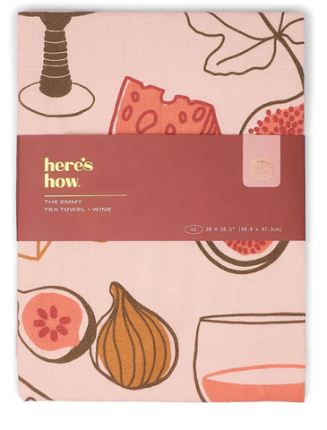 The Emmy Tea Towel - Wine