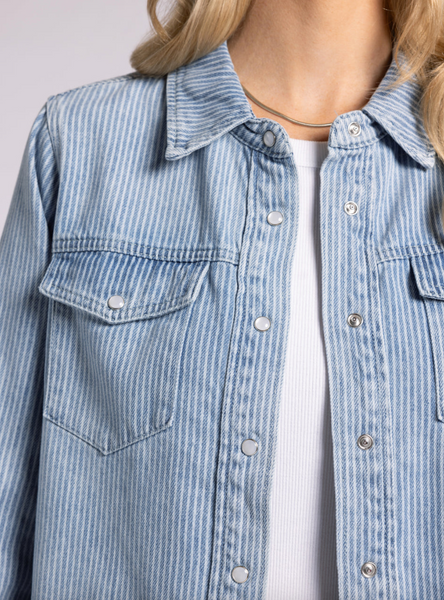 Pippin Jacket -- Denim Stripe