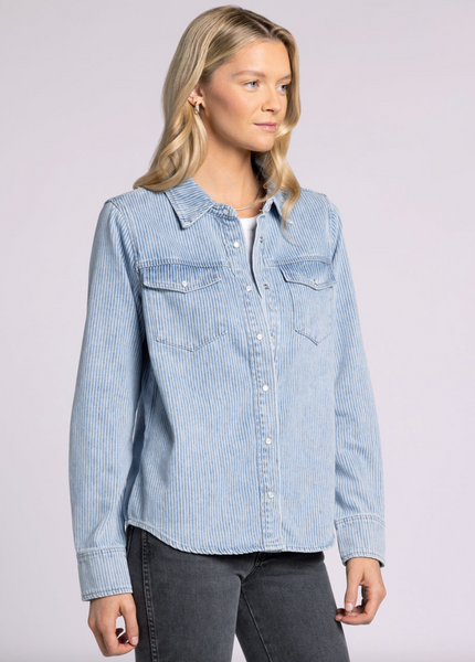 Pippin Jacket -- Denim Stripe