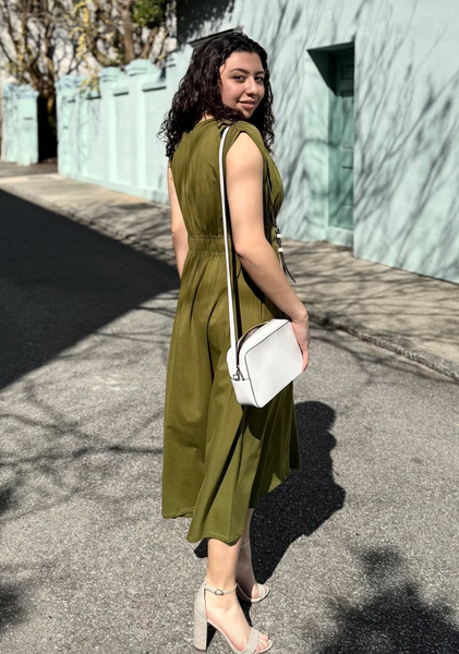 Hampton Dress -- Olive Branch