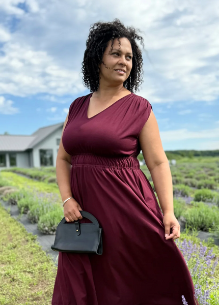 Hampton Dress -- Merlot