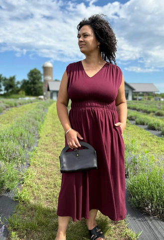 Hampton Dress -- Merlot